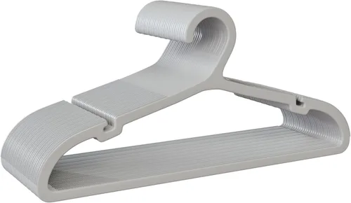 Miniatura 19 de ABHENG Paquete de 30 perchas de ropa, perchas de plástico antideslizantes, perchas que ahorran espacio, resistentes, para colgar ropa seca y húmeda