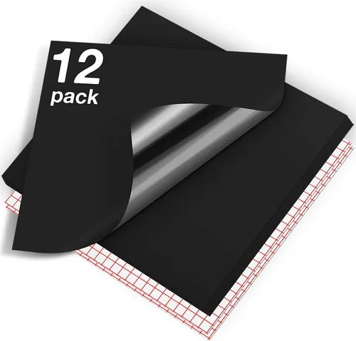 Miniatura 16 de Vinilo para Cricut – Juego de hojas de vinilo adhesivas permanentes – Hojas de vinilo de 12 x 12 pulgadas / 30.48 x 30.48 cm. y hojas de cinta