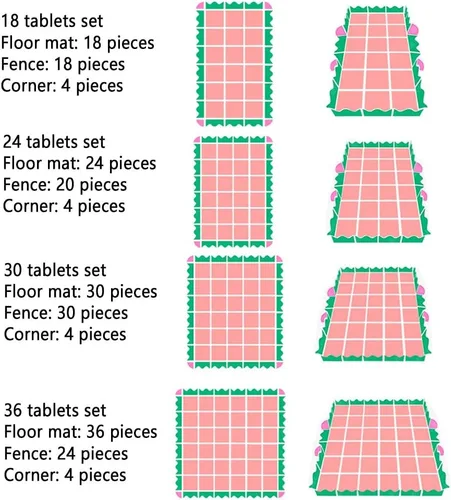Miniatura 4 de ALGFree - Alfombra de juegos para rompecabezas (0.6 in, plegable, con baldosas de espuma), do