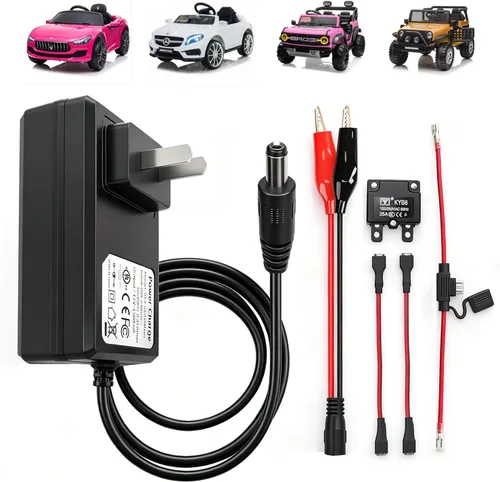 Miniatura 7 de Cargador de batería de 24 V 1.5 A para ruedas eléctricas, juguetes para niños, cargador de batería de automóvil, cargador de 24 voltios 15000 mA