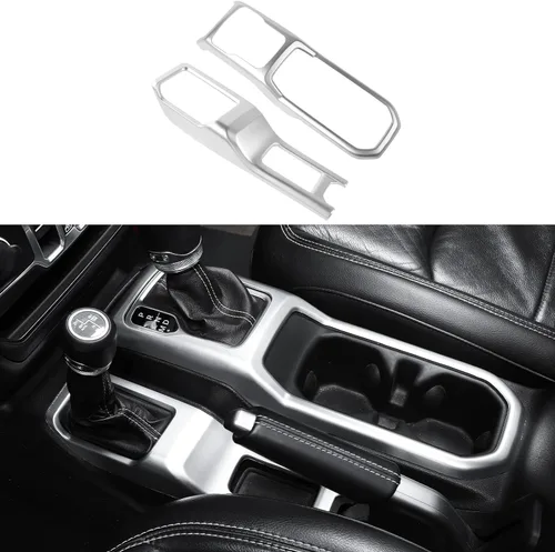 Miniatura 8 de Consola Central 4WD Panel de Cambio de Marchas y Portavasos para 2018-2024+ Jeep Wrangler JL JLU Gladiator JT (Azul)