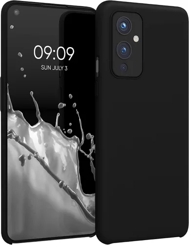 Miniatura 11 de kwmobile Funda compatible con OnePlus 9 (versión EU/NA) - Funda de silicona TPU con acabado suave - Rosa neón