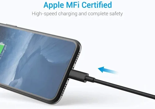 Miniatura 5 de Cable Lightning con certificación MFi, cargador para iPhone, paquete de 3 cables de carga Lightning a USB A de 3 pies compatible con iPhone 14, 13