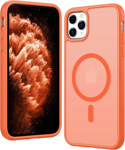 Miniatura 30 de FNTCASE Funda para iPhone 13 Pro-Max: Fundas magnéticas transparentes compatibles con Magsafe Slim anti amarillamiento protección contra caídas