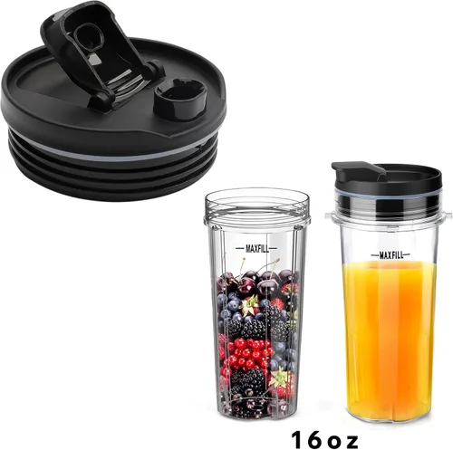 Miniatura 4 de 2 piezas de repuesto para licuadora Ninja, 2.81 pulgadas de diámetro interior, tapas de boquilla de sellado compatibles con vasos Ninja de 16 onzas