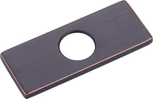 Miniatura 10 de Placa de cubierta de grifo de 6 pulgadas, placa de grifo negra mate para fregadero de baño, 1 agujero o 3 agujeros de 4 pulgadas, cubierta