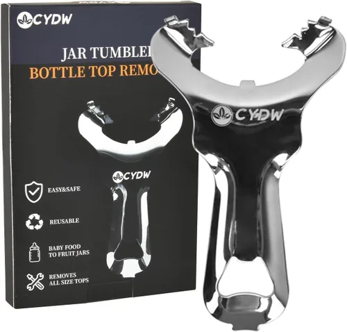 Miniatura 9 de CYDW Herramienta para abridor de tarros Mason sin abolladuras ni daños en la tapa, abrelatas manual multiusos, utensilio de extracción manual