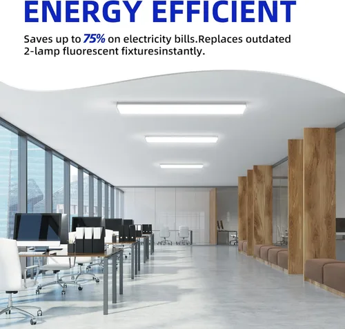 Miniatura 3 de hykolity Luz envolvente LED de 4 pies, 40 W, 4400 lm, 4000 K, [equivalente a 2 lámparas fluorescentes de 32 W], lámpara LED envolvente de 4 pies