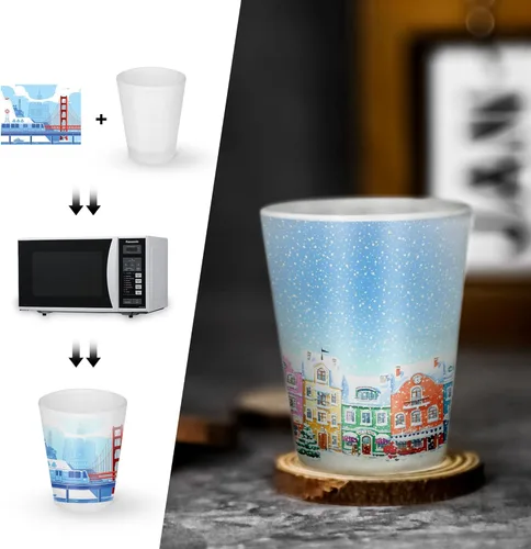 Miniatura 5 de AGH Vasos de chupito esmerilados por sublimación – 1.5 oz juego de 12 con base pesada para whisky, tequila, vodka, espresso