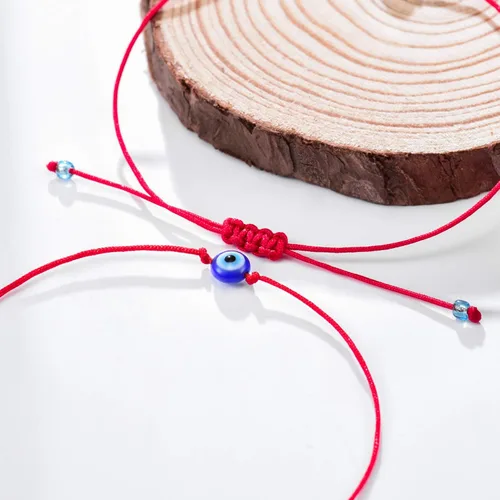 Miniatura 4 de Shonyin Juego de pulseras de mal de ojo hecho a mano con tarjeta pulsera de cuerda roja amuleto de la suerte para mujeres hombres familiares y amigos