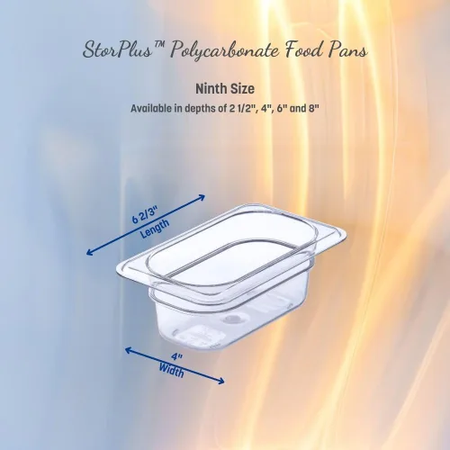 Miniatura 4 de Carlisle FoodService Products Storplus - Recipiente de almacenamiento de alimentos, sartén para catering, bufés, restaurantes, policarbonato (Pc)