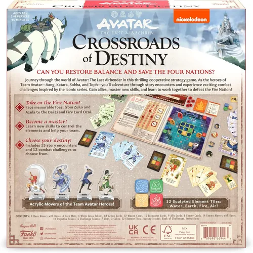 Miniatura 2 de Funko Avatar: The Last Airbender Crossroads of Destiny Juego de mesa para 2-4 jugadores de 10 años en adelante