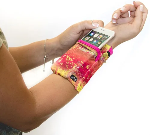 Miniatura 3 de Sprigs Banjees 2 Pocket Wrist WalletWrist BandWrist Pocket for Travel, Walking, & Running. Wallet Pouch That Holds Cash, Card, ID's, and More