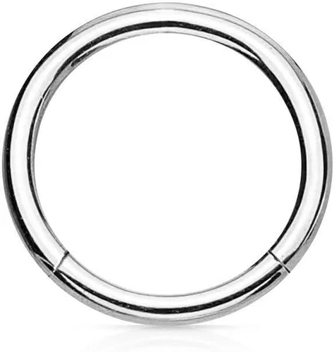 Miniatura 31 de Forbidden Body Jewelry - Piercing para la nariz de acero quirúrgico 316L con bisagra, 14G, 16G, 18G, diámetro de 15/64, 5/16, 25/64, 15/32 pulgadas