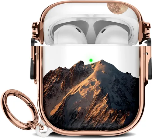 Miniatura 120 de Maxjoy para Funda Linda de AirPods 2 (2019) con Bloqueo de Seguridad, Compatible con Funda de AirPod de 2ª Generación de Mármol para Mujeres