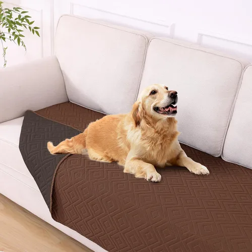 Miniatura 74 de hyha Manta impermeable para perro, manta suave para cama de perro, manta para mascotas, funda de sofá impermeable lavable para perros, fundas Gris