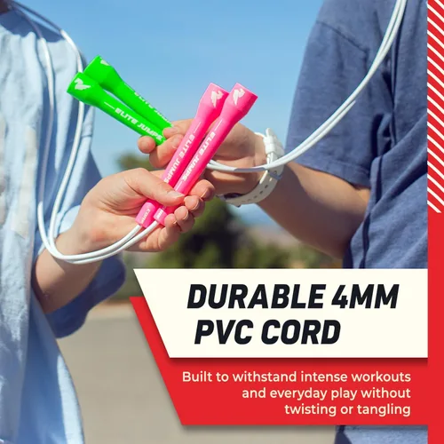 Miniatura 4 de Buy Jump Ropes Cuerda para saltar diseño de regaliz con mango corto Rojo/Azul
