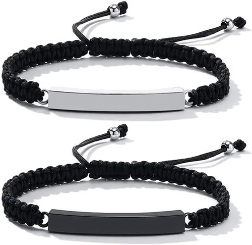 Miniatura 12 de Pulsera de urna personalizada para cenizas, recuerdos de joyería de cremación para mujeres y hombres, pulsera ajustable de cuerda tejida hecha a