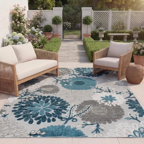 Miniatura 10 de SAFAVIEH Alfombra Lavable para Exteriores Colección Cabana - Pasillo de 2' x 10', Crema y Rojo, No Desprende Pelusa y Fácil de Limpiar, Ideal