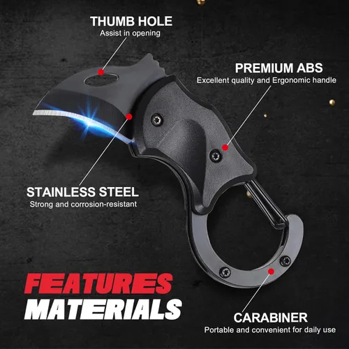 Miniatura 2 de ZAVIT Regalos para hombres, hermano, cuchillo de bolsillo pequeño para hombres, rellenos de calcetines de Navidad, llavero, cortador de caja