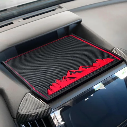 Miniatura 2 de Tapete para cubierta de salpicadero para Subaru Forester, accesorios 2019-2023 2024 Subaru Crosstrek Impreza 2018-2023, almohadilla interior Rojo