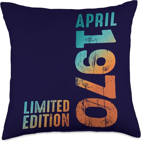 Miniatura 4 de Awesome Limited Edition April 1970 Retro 1970 Vintage 1970 Throw Pillow