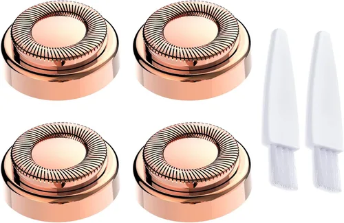 Miniatura 11 de 2 cabezales de repuesto LinMei compatibles con GEN 1 Finishing Touch Flawless Removedor de pelo sin dolor para mujer con cepillos de limpieza Oro