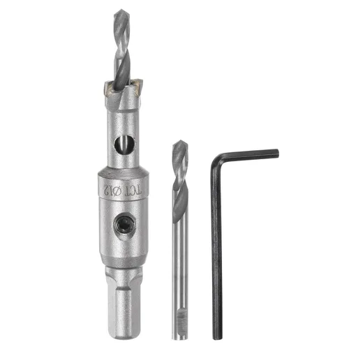 HARFINGTON Cortador de carburo de sierra de agujero de metal de 0.472 in / 0.47 pulgadas de diámetro para acero inoxidable, metal, aleación de
