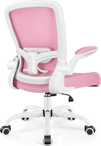 Miniatura 10 de FelixKing Silla de oficina, silla de escritorio ergonómica, sillas de malla transpirable, respaldo alto, soporte lumbar ajustable, reposabrazos Verde