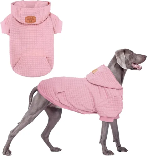 Miniatura 43 de BEAUTYZOO Sudadera con capucha para perro pequeño con bolsillos, ropa para perros pequeños y medianos, niño y niña, abrigos de algodón laminado tipo