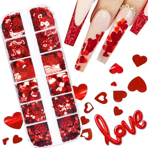 Miniatura 17 de Lentejuelas de uñas con purpurina de otoño, hojas de arce, copos de purpurina holográfica, hojas de arce holográficas, purpurina para uñas, diseño