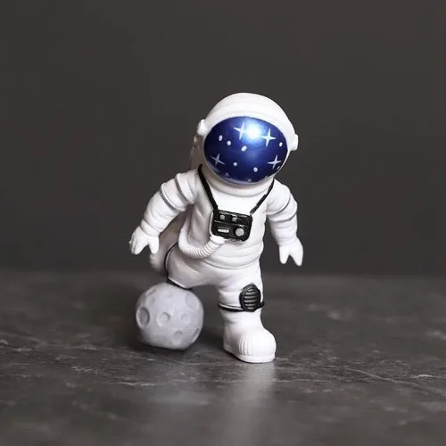 Miniatura 3 de Figura de astronauta de resina, estatua, escultura de astronauta, escultura de astronauta, juguetes educativos, adornos de astronauta