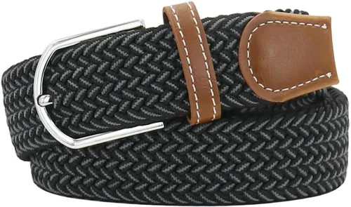 Miniatura 18 de Mixed Color Woven Stretch Braided Belts for Men and Women Fashion Elastic Belts