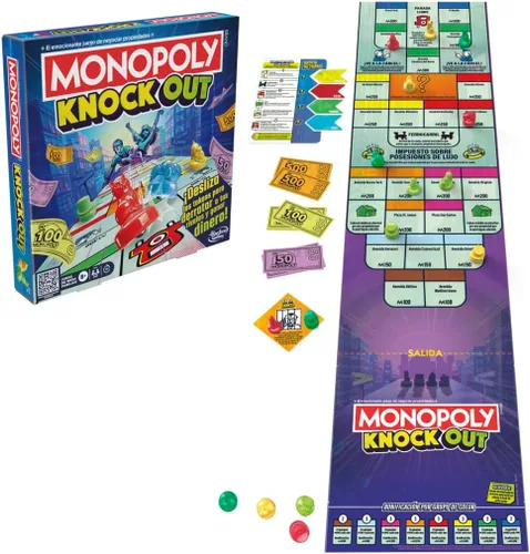 Monopoly Knockout Game para niños, adolescentes y adultos