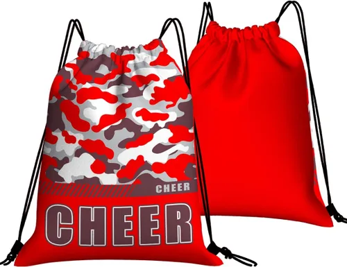 Miniatura 14 de Mochila con cordón impermeable para gimnasio, bolsas con cordón, bolsa de cuerda deportiva, mochila de camuflaje, Bolsas con cordón Cheer - Bolsas