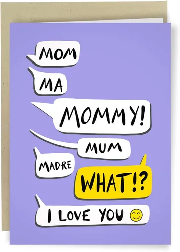 Sleazy Greetings Divertida tarjeta del día de la madre de 5 x 7 pulgadas con sobre a juego | Tarjeta de mensajes molestos para mamá