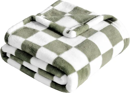 Miniatura 16 de Yurhap Manta de Bebé a Cuadros de Forro Polar para Niños y Niñas, Ultra Suave, Acogedora y Esponjosa, Mantas Receptoras para Bebés, Niños Pequeños