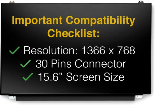 Miniatura 3 de Pantalla de repuesto para N156BGA-EA2 30 Pins HD 1366x768 LED LCD brillante con herramientas
