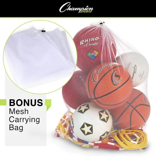 Miniatura 2 de Champion Sports Conjunto de actividades de educación física, color blanco
