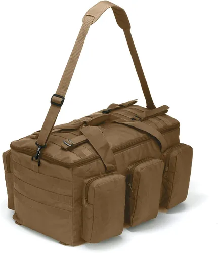 3 en 1 bolsa de lona militar 50L bolsa de gimnasio para hombres convertible mochila de fin de semana para deportes viajes baloncesto, 115L-Caqui