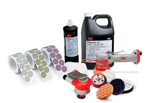 Miniatura 5 de 3M Mini lijadora de punta orbital aleatoria - Lijadora neumática de palma - Para reparación de pintura automotriz - Herramienta neumática - Órbita