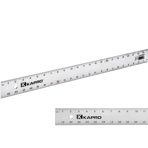 Miniatura 7 de Kapro - Regla de borde recto 308 - Incrementos de 1/1 pulgada y 1/16" - Grado de contratista - Con impresión resistente al desgaste - Para