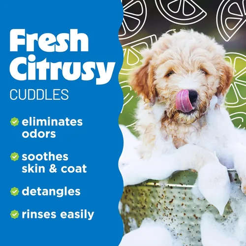 Miniatura 3 de TropiClean Deshedding - Acondicionador profesional para perros, reduce la caída y suaviza el pelaje, seguro para cachorros, aroma a manteca de lima