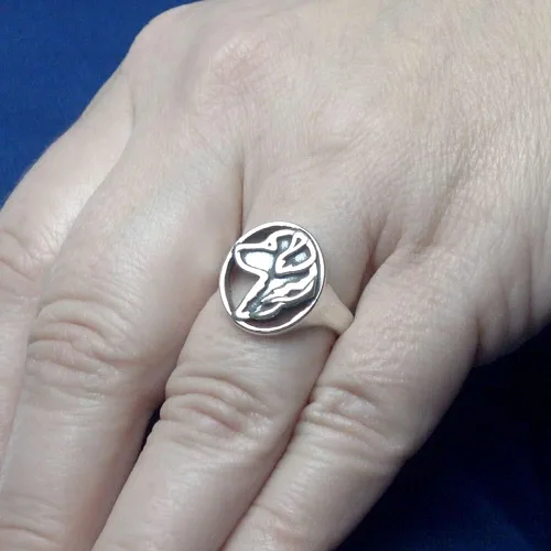 Miniatura 5 de Dazzling Paws Jewelry - Anillo de plata de ley y oro