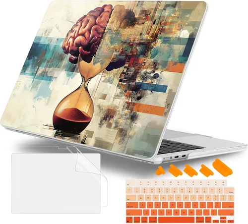 Miniatura 38 de Funda para MacBook Air 2026/2025/2024/2023 de 15 pulgadas M5 A3448/M4 A3241/M3 A3114/M2 A2941, elegante funda protectora rígida para MacBook Air