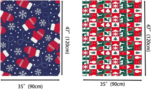 Miniatura 2 de jabberwpacking Paquete de 4 bolsas de regalo de Navidad extra grandes con cinta y etiqueta de regalo de 36"x48" bolsas de regalo jumbo grandes