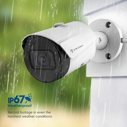 Miniatura 6 de Amcrest Paquete de 2 cámaras POE UltraHD de 5 MP para exteriores de 2592 x 1944p, cámara de seguridad IP bala, IP67 para exteriores, resistente al