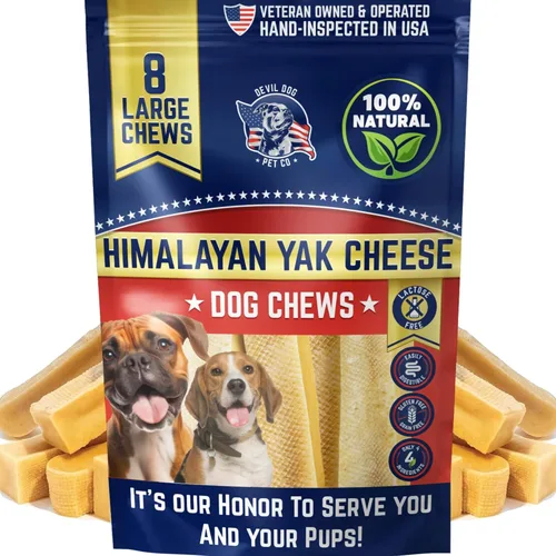 Miniatura 15 de Devil Dog Pet Co. Himalayan - Masticables para perros con queso de yak para razas grandes y gigantes y masticadores agresivos, de larga duración