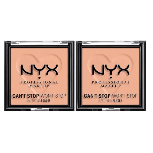 Miniatura 21 de NYX Professional Makeup Can't Stop Won't Stop - Polvo compacto matificante (claro)