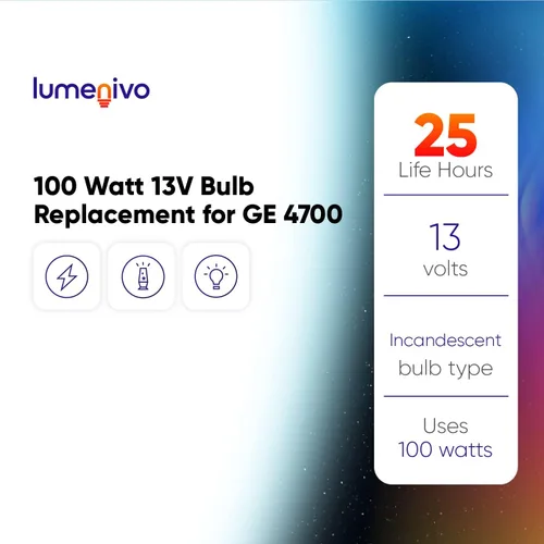 Miniatura 5 de lumenivo Repuesto de 100 vatios y 13 V para bombilla GE 4700 Par36, para exteriores, lámpara de emergencia, foco de barco, luz de aterrizaje